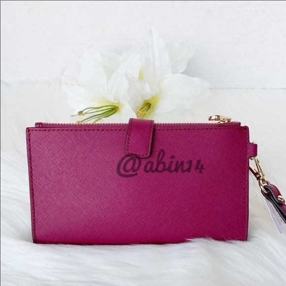 NWT Michael Kors Jet Set Large Double Zip Wristlet - Picture 10 of 14